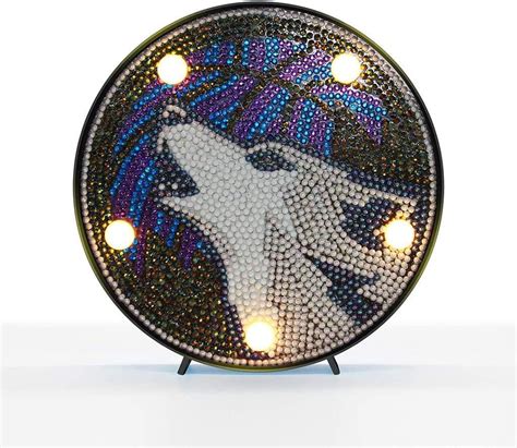 Amazon Yobeyi Diy Diamond Painting Lamp With Led Lights Full Drill