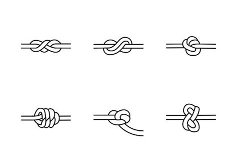 Types of nautical knots icons by Olha Kozachenko | Nautical knots ...