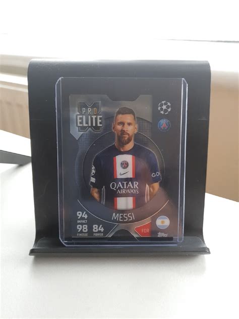 Lionel Messi Pro Elite X Chrome Shield XS 9 Match Attax Extra 2022 23