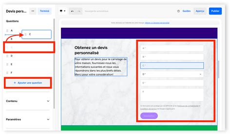 Ajouter un formulaire de coordonnées à votre site Vente en ligne Square