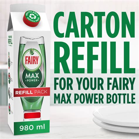 Fairy Max Power Original Washing Up Liquid Refill Carton Ml Wilko