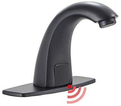 GGStudy Automatic Sensor Touchless Bathroom Sink Faucet With Hole Cover