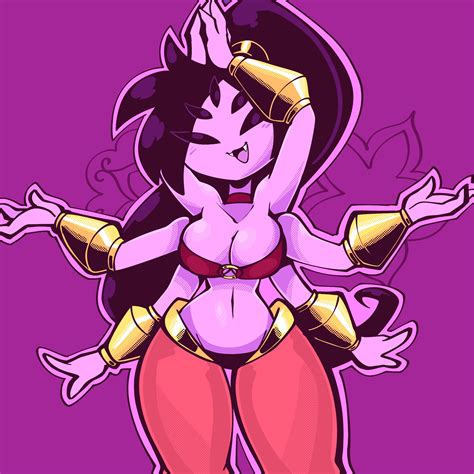 Couldnt decide between drawing Muffet or Shantae again so (art by Jek ...