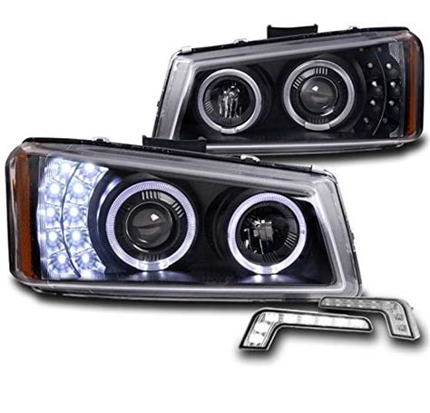 Buy ZMAUTOPARTS For 2003 2006 Chevy Silverado Avalanche Halo LED Black