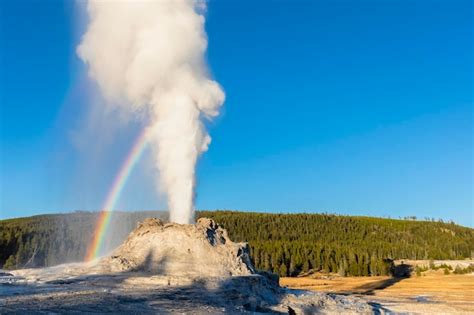 Usa Wyoming Yellowstone Nationalpark Upper Geyser Basin Castle