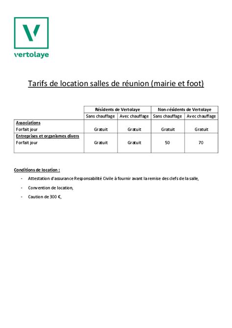 Location De Salles De R Union Commune De Vertolaye