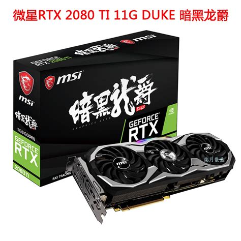 Msi Geforce Rtx Ti G Duke Rtx