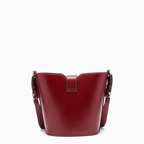 GUCCI Rosso Ancora Mini Bucket Bag TheDoubleF