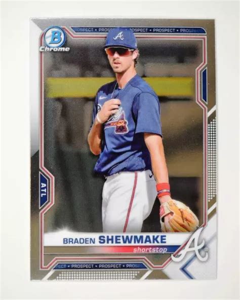 Bowman Prospects Chrome Base Bcp Braden Shewmake Atlanta