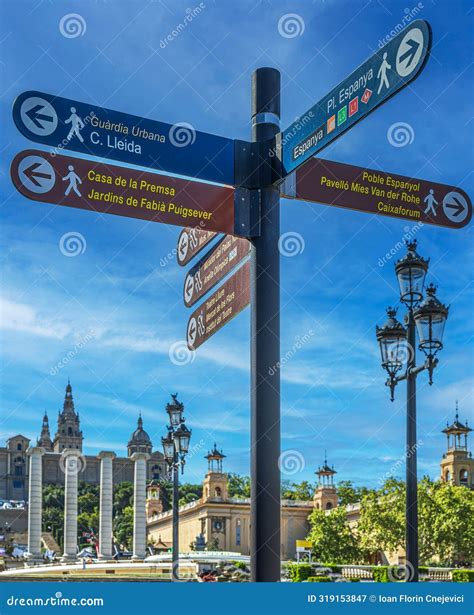 Street Signs Marking the Direction To the Few Famous Sites To Visit in ...