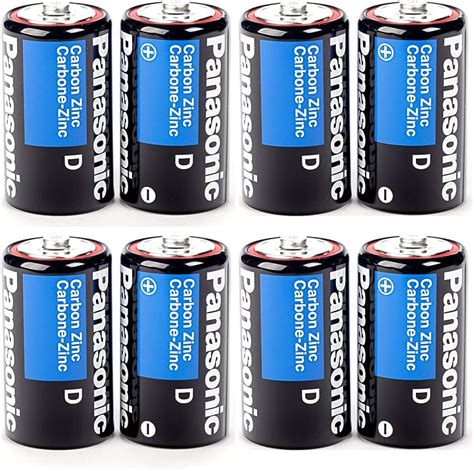 8 X Panasonic D Batteries Super Heavy Duty Carbon Zinc Battery 15v Health And Household