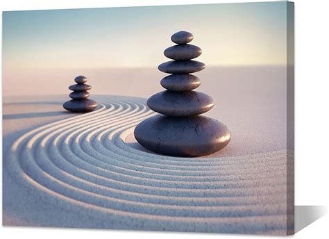 Amazon Meditation Room Wall Decor Zen Concept Spa Stones Canvas