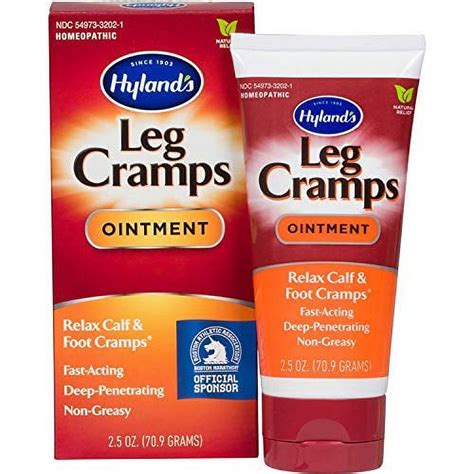 Hylands Leg Cramps Arnica Medicine Ointment 250 Oz Soothing Non Greasy 3 Pack