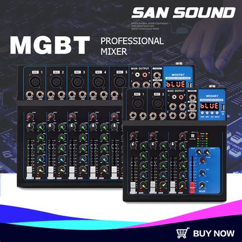 Jual Mg Bt Mg Bt Pencampur Audio Dj Mixer Audio Chanel Bluetooth