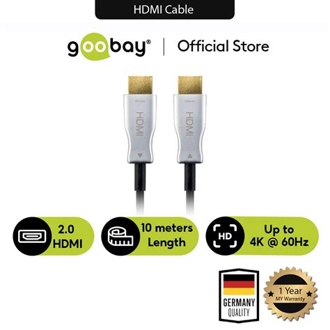 Goobay Optical Hybrid High Speed Hdmi Cable With Ethernet Aoc K