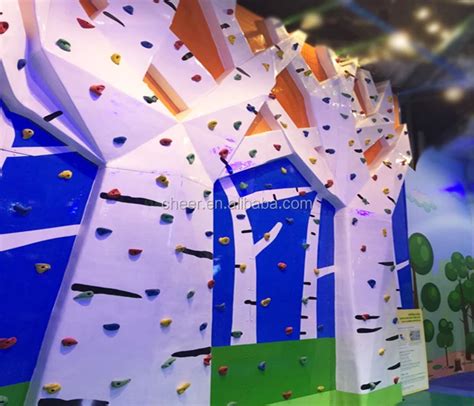 Cheer Amusement Creative Indoor Playground Climbing Walls Soft Rock