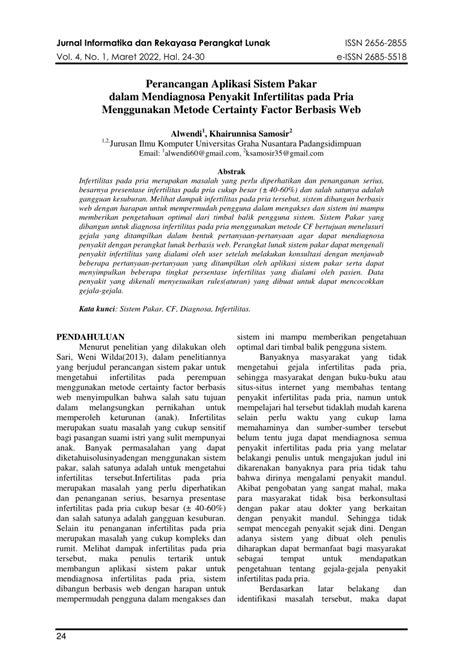 PDF Perancangan Aplikasi Sistem Pakar Dalam Mendiagnosa Penyakit