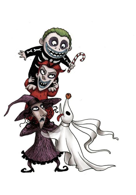 Lock Shock And Barrel Nightmare Before Christmas Drawings Drawing