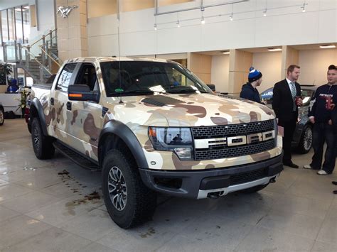 Ford F 150 Raptor Vinyl Wrapped In Camo Perfect Hunting Truck Camo