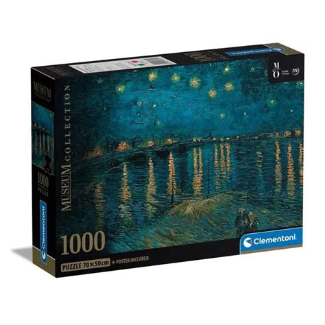 Puzzle Vincent Van Gogh Notte Stellata Sul Rodano 1 000 Pezzi