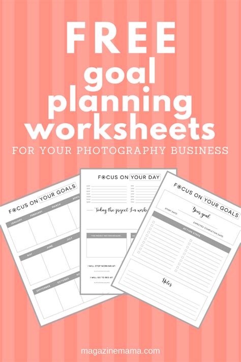 Goal Planning Worksheets Sign Up