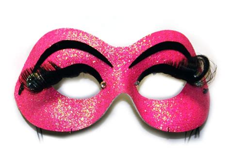 Halloweeen Club Costume Superstore Cabaret Hot Pink Adult Mask