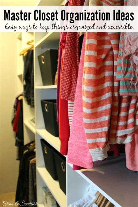 Master Closet Organization - Clean and Scentsible