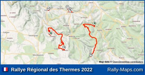 Maps Rallye Régional des Thermes 2022 Coupe Rally Maps