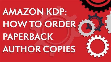 Amazon KDP 101 How To Order Paperback Author Copies YouTube