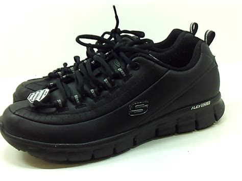 Skechers Womens Sure Track Trickel Slip Resistant Work Shoes Black