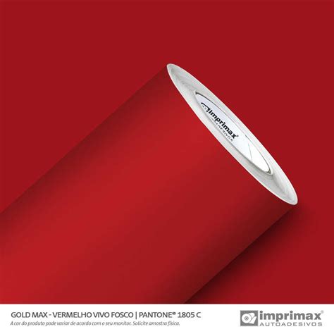 Vinil Gold Max Vermelho Vivo Fosco M Way Sign