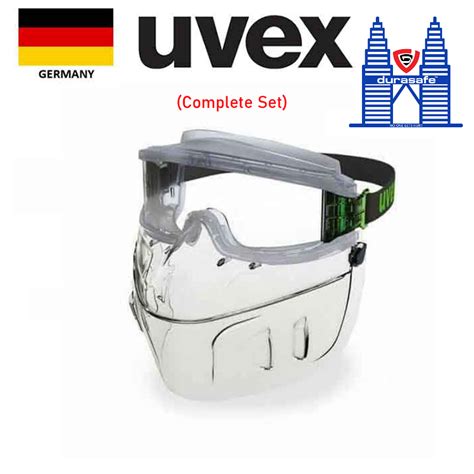 Uvex 9301555 Ultravision Face Shield Flip Up Clear Supravision HC AF