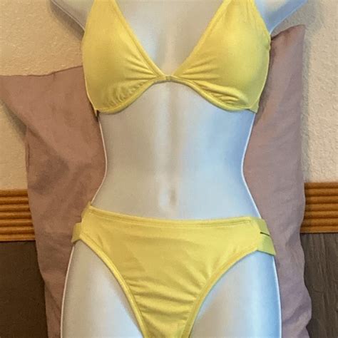 Kona Sol Swim Yellow String Bikini Poshmark