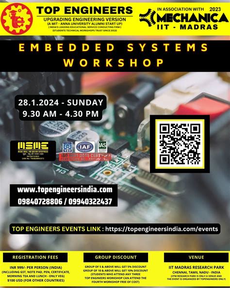 Embedded Systems Workshop 2024 Top Engineers Workshop Chennai