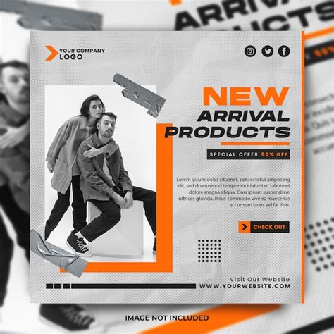 Premium Psd New Arrival Fashion Instagram Post Template