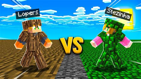 MUNDO DE MADEIRA VS MUNDO DE FOLHA NO MINECRAFT YouTube