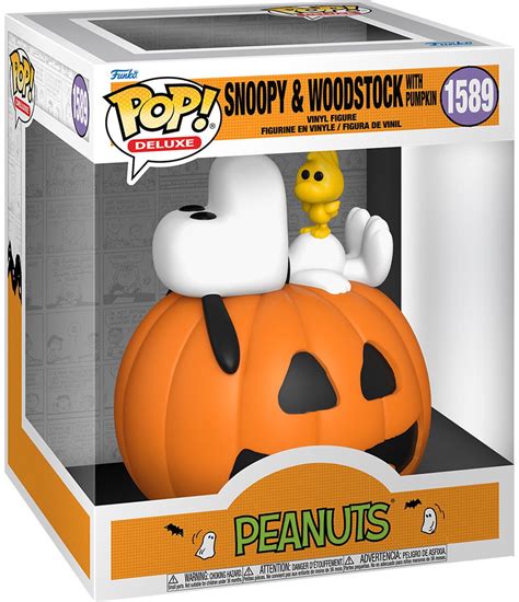 Figurine Pop Snoopy 1589 Pas Cher Snoopy Woodstock Avec Citrouille