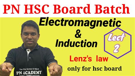 Electromagnetic Induction Lectr Lenzs Law Hsc Maharashtra State