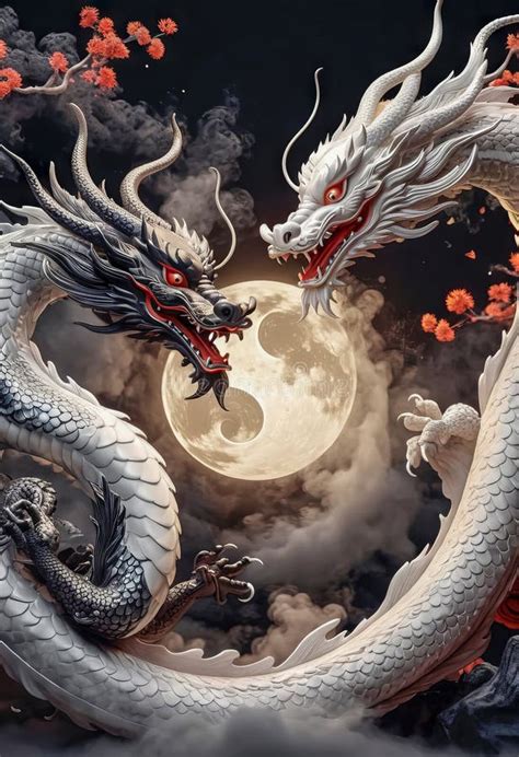 Dragons Yin And Yang Warriors Of Opposites Two Fantastic Chinese