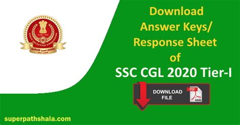 Ssc Cgl 2020 Tier I Question Paper Pdf Download Super Pathshala