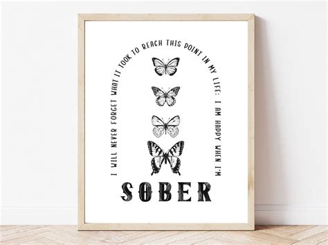 Sober Art, Sobriety Print, Alcoholics Anonymous Gift, Recovery Printable, Sober Wall Art ...