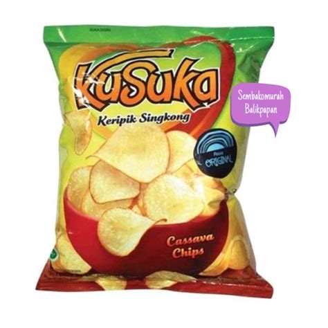 Jual Kusuka Keripik Singkong Rasa Original 180gr Shopee Indonesia