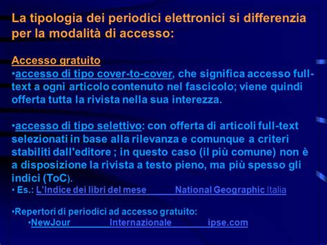 Periodici Elettronici E Banche Dati Ppt Scaricare