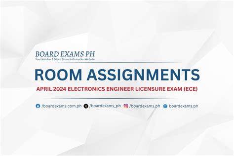 Room Assignments April Electronics Engineer Licensure Exam Ece