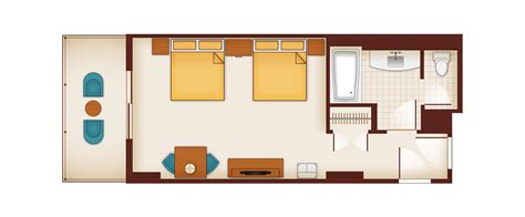 Floor Plan: A Standard Room with 2 queen-size beds