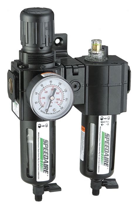 Speedaire In Npt Cfm Filter Regulator Lubricator D