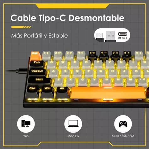 E Yooso Teclado Mecanico Para Juegos Z Ergonomico En Venta En