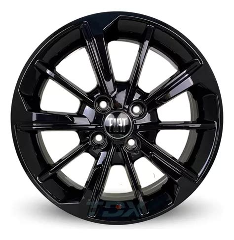 Rodas Scorro Fiat Cronos Aro 14x5 5 4x98 Jogo Bicos Cor Preto