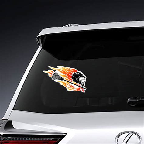 Lacrosse Flame Trail Sticker