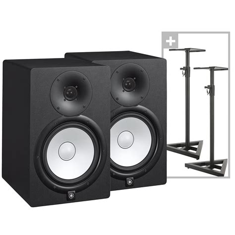 Yamaha HS8 8 Powered Studio Monitor Speaker COMPLETE AUDIO BUNDLE